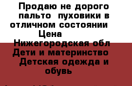 Продаю не дорого пальто- пуховики в отличном состоянии. › Цена ­ 500 - Нижегородская обл. Дети и материнство » Детская одежда и обувь   